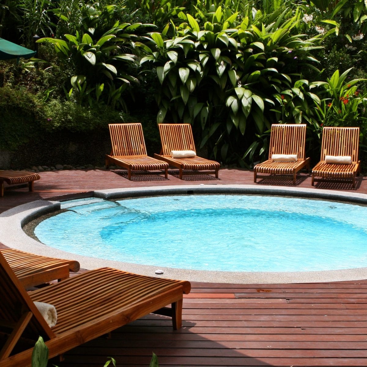 Outdoor Spa Landscape by Revell Landscaping